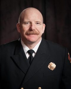 image: a photo of Assistant Chief Davis of the Georgetown Fire Department